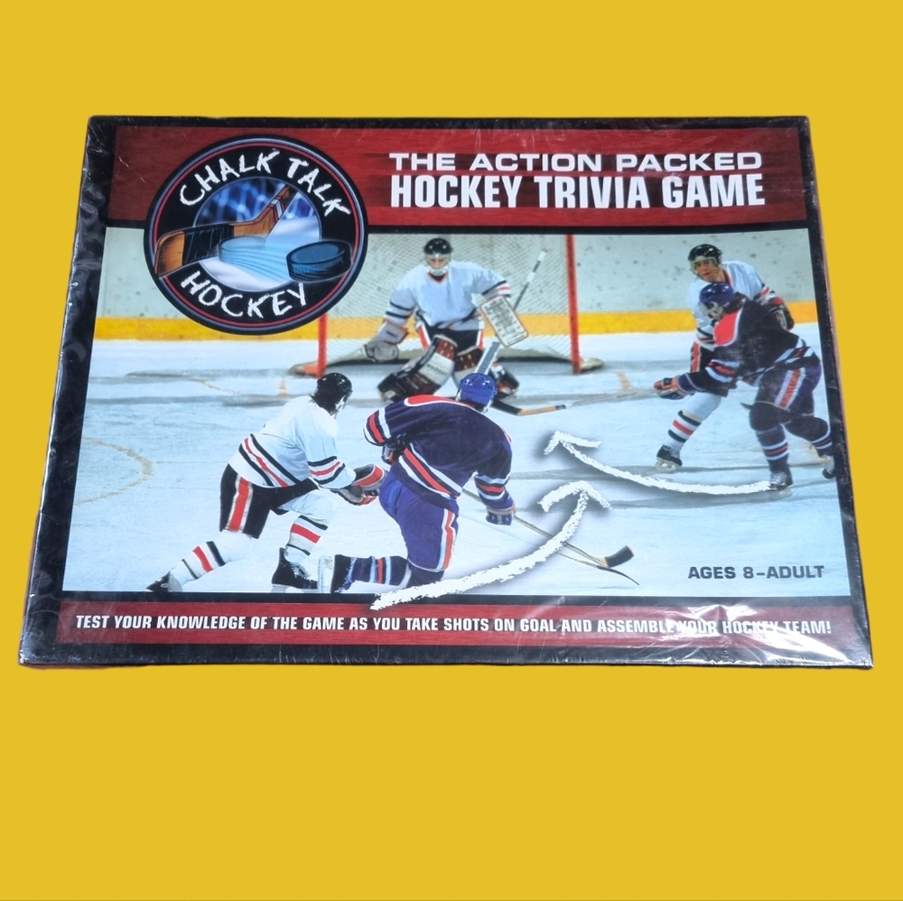 Chalk Talk Hockey Trivia Board Game  2004 Brand New